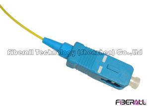 China Simplex SM SC Pigtail , 0.9mm Yellow Loose Tube Optical Fiber Pigtail factory