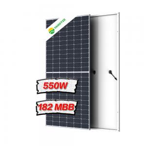 China MBB Crystalline Mono Facial Solar Panel Single Sided For Residential 550W on sale