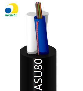 China 12FO Singlemode G652D Outdoor Aerial Optic Fiber Cable Anatel factory