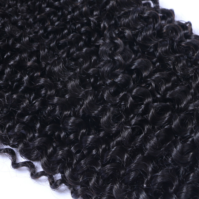Kinky Curly 10 Inch Peruvian Wig Natural Wavy Bundles Double Weft Weaves 1/3/4 Pcs
