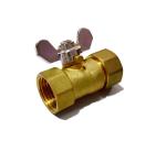 DN15 Female Brass Ball Valve With Butterfly Handle