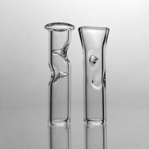 China Pocket Size Glass Bongs Accessories 7mm Od Mini Glass Filter Tips Flat Mouth factory