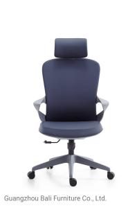China Middle Back Leather Office Swivel Chair Executive With Headrest factory