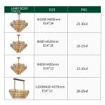 Luxury Round Crystal Chandelier Vintage Hanging Ceiling Light Pendant LED