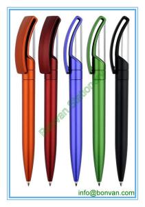China twist mechanism plastic pen,twist action plastic promotional pen factory