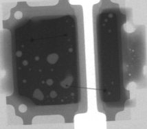 LED solder voids analysis showing connection integrity