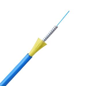 China Tight Buffer G652D Indoor Armored Fiber Cable LSZH Single Mode factory