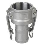 Type F DIN 2828 Stainless Steel Cam Lock Hose Connectors / 1 Inch Hose Coupling