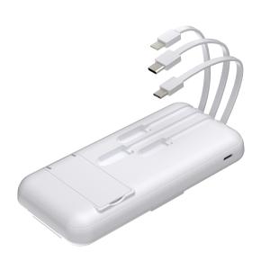 China Inbuilt Cable Wireless Charging Battery Pack , Wireless Power Bank For Iphone factory