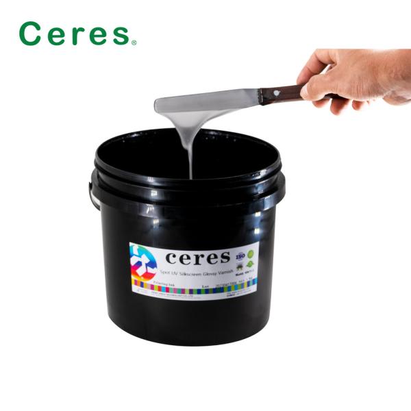 China High Gloss Scratch Resistant Uv Screen Printing Varnish High Concentration factory