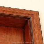 RoHS 205cm Height Front Solid Wood Door PU Painting For House