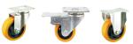 3 Inch Transparent Caster Wheel Top Plate With Swivel And Brake For Furniture