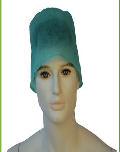 China Spunbond Fabric Disposable Bouffant Scrub Caps 61x14 Cm High Tensile Strength factory
