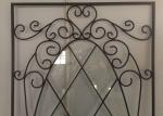 Double Pane Sliding Glass Door Hollow Stained Glass Panels Air / Argon