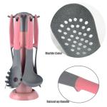 Baby Holiday Pink Kitchen Utensils Set Cooking Tools TPR PP Handle Unique