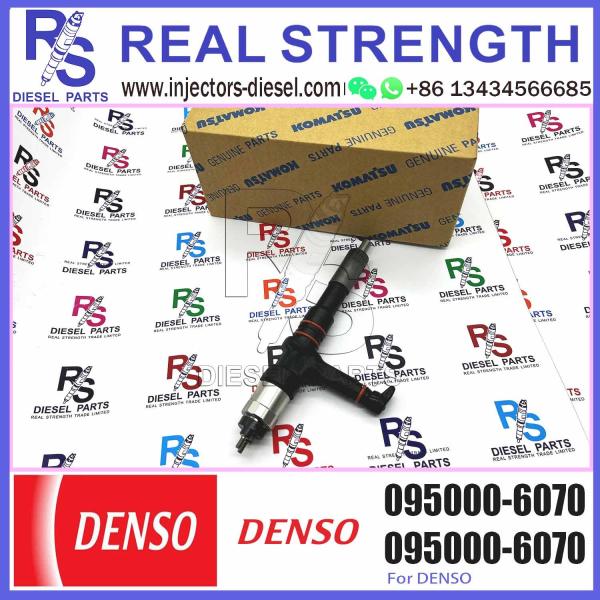 High Quality Diesel Common Rail Injector 095000-6070 For KOMATSU PC350-7 PC400-7