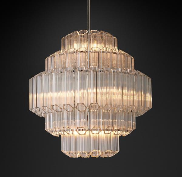 Retro Simple Bedroom Hotel Decoration Creative Glass Pendant Light American