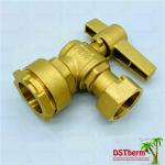 Customized Brass Color Ball Valve Single Union With Check PN25