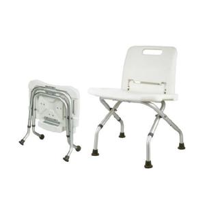 China Elderly Aluminum Foldable Shower Chair Bath Seat with Back factory