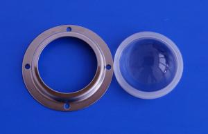 China 90 degree 50mm COB lens , LED Optical Lens For Led Flood Light factory