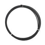 Cranes 7x7 1/8'' AISI316 Black Oxide Stainless Steel Wire Rope Aircraft Cable