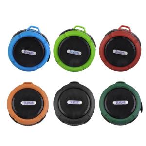 China waterproof mp3 player C6 IP65 Waterproof Wireless Bluetooth Speakers Waterproof for Outdoor Indoor and Use in shower for factory