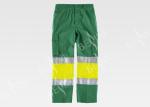 Poly Cotton Mens Outdoor Work Pants / Multi - Pocket Outside Work Clothes