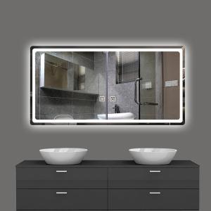 China Round Modern LED Hello Kitty Antifog Bath Smart Makeup Mirror for Bathroom Decoration factory
