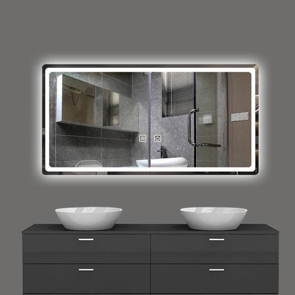 Round Modern LED Hello Kitty Antifog Bath Smart Makeup Mirror for Bathroom