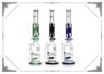 18.5'' Tall Glass Smoking Freezable Glycerin Coil Bongs Sprinkler Perc