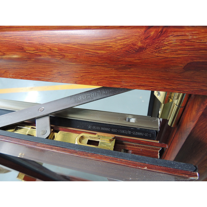 ODM Casement Aluminum Tilt And Turn Windows Woodgrain color