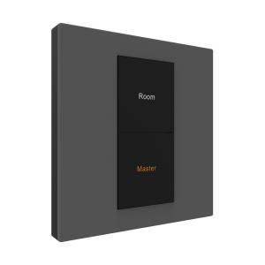 China RS485 86mm Wall Light Switch 3 Gang With Brushed Metal Surface factory