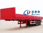 Sale 40 Tons 600mm-1200mm Side Wall Fence Type Cargo Flat Lorry Truck Semi