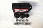 cast iron 15kg 20kg 30kg set painting adjustabel dumbbell barbell factory