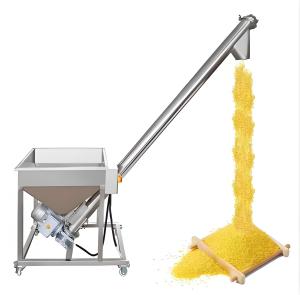 China Stainless Steel Mobile Spiral Conveyor System for Cement Particle Feeding and Transportation factory