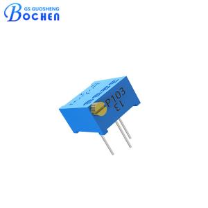 China 3299P 10k Ohms 0.5w Side Adjustment 3299P-1-103 multiturn Cermet Trimmer Potentiometer factory