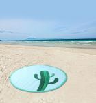 Pop Up Sand Proof Beach Blanket Compact Round 190T Polyester & 210D Oxford
