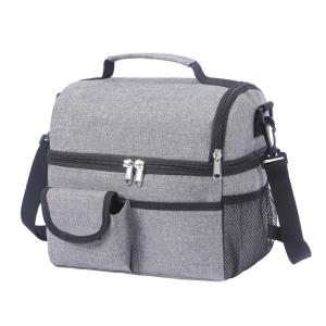 China Aluminum Foil Custom Insulated Lunch Bags Leak Proof Square Lunch Bag factory