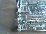 Transport Welded Steel Wire Mesh Pallet Cage With Cover Lid Protection