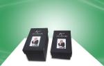 Black Rigid Gift Box Paper Packaging Boxes With Matt PP Lamination