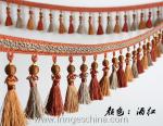 Handmade fashionable chain beads lace tassels fringes for curtain/sofa/pillow