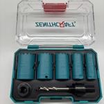 7PC Bi Metal Hole Saw Kit High Speed Steel HSS Teeth