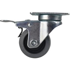 China Workshop Conductive ESD Caster Wheels 125KG Capacity 4 Inch Swivel Brake factory