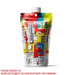 Eco Friendly Mylar Stand Up Pouch Suction Nozzle Custom Aluminum Spout Pouch