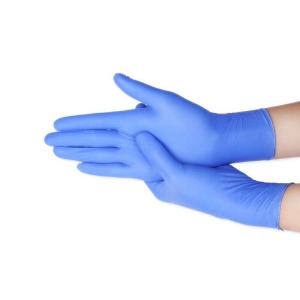China Blue Disposable Medical Gloves Weight 0.03kg Smooth Surface Natural Latex factory