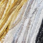 Shimmering Woven Metallic Fabric Curtains Eco Friendly JDW-G01