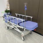 hydraulic stretcher Hsopital Equipment Medical Patient Trolley folding guardrail