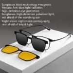Large Frame Optical Glasses Set Of Polarized Night-Vision Film