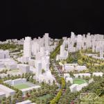 White Architectural Maquette Pingshan Urban Planning Model GZPI 1/3000