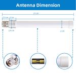 698MHz-960MHz 20W Fiberglass 4G LTE Outdoor Antenna External OMNI Directional